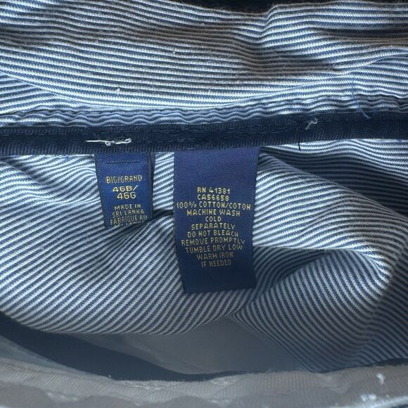 Polo Ralph Lauren Classic Fit Chino Cargo Shorts Blue/Striped 46B - Picture 3 of 7